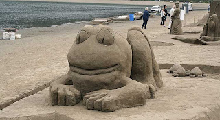 now you can see frog sand