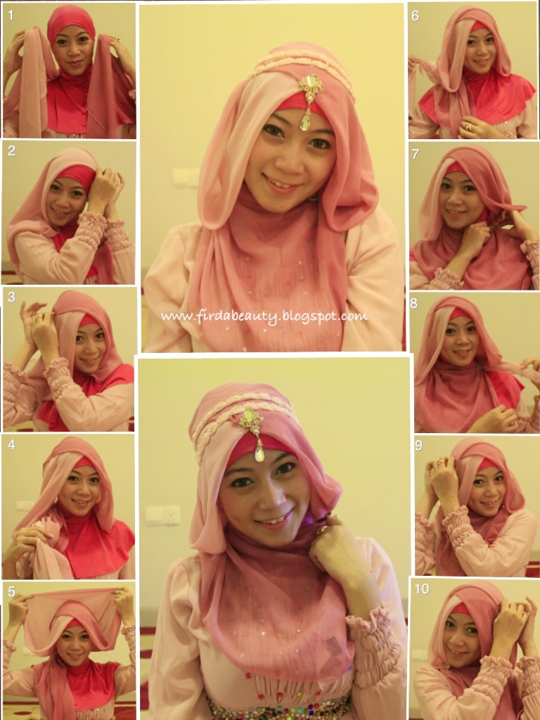 28 Foto Tutorial Hijab Paris Pita Paling Update Tutorial Hijab