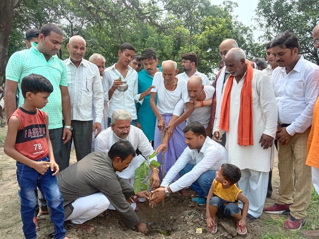 5 पीढ़ियों ने एक साथ पंचवटी के पौधे रोपे