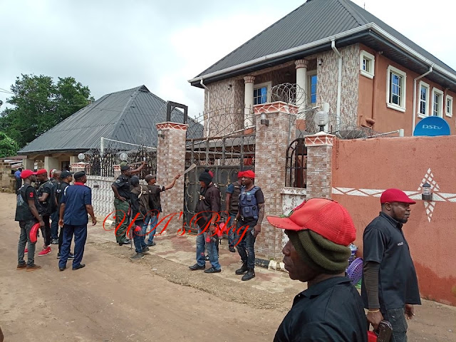 SARS Demolishes Kidnapper’s Mansion In Mgbidi (Photos)