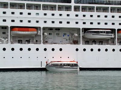 Lifeboats, MSC Sinfonia, Livorno
