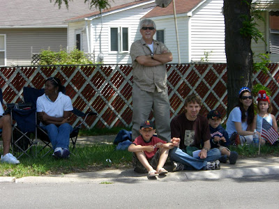 sit for the memorial day parade, american flag