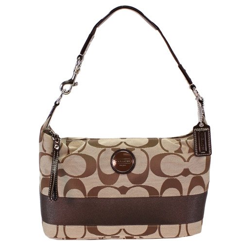 ... : Authentic Branded Bags: Coach Signature Stripe Hobo 15197