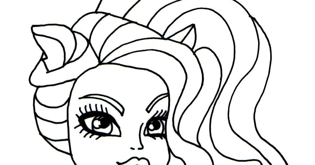 free printable monster high coloring pages clawdeen wolf