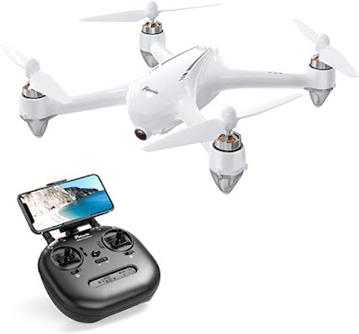 Potensic D80 RC Drone with Camera for Adults , 2k Live Video Drone with GPS, Strong Brushless Motors, GPS Auto Return Home,Follow Me, 25 mph High Speed 5.0GHz Wi-Fi Gyro Quadcopter White