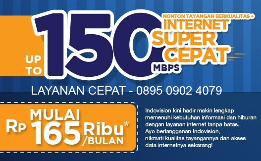 Paket Indovision Internet Unlimited - 0895 0902 4079