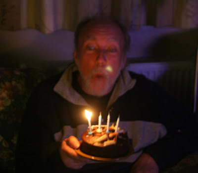 birthday cake 16 candles. Jim with his Birthday Cake