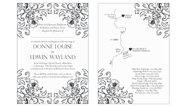 vintage themed wedding invitations - printed by essie letterpress