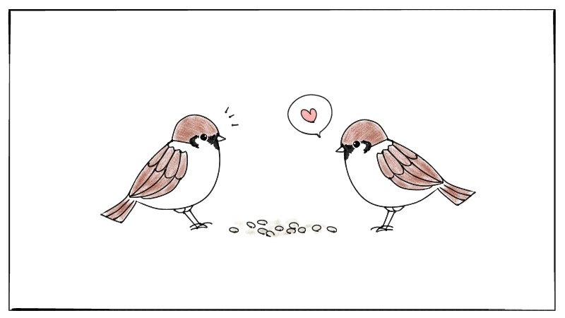 鳥のスズメ 雀 のイラストの簡単な描き方 遠北ほのかのイラストサイト 鳥のスズメ 雀 のイラストの簡単な描き方 遠北ほのかのイラストサイト