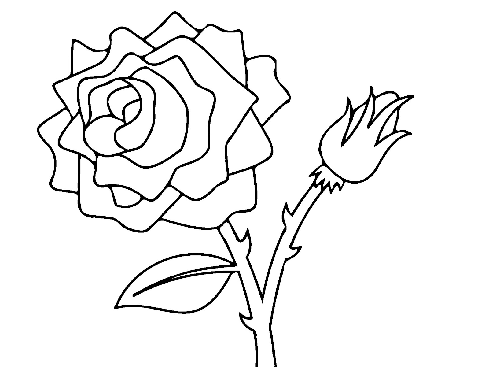 Roses Coloring Pages For Kids Rose Coloring Pages To Print