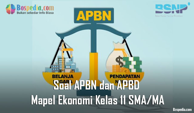 Soal APBN dan APBD Mapel Ekonomi Kelas 11 SMA/MA