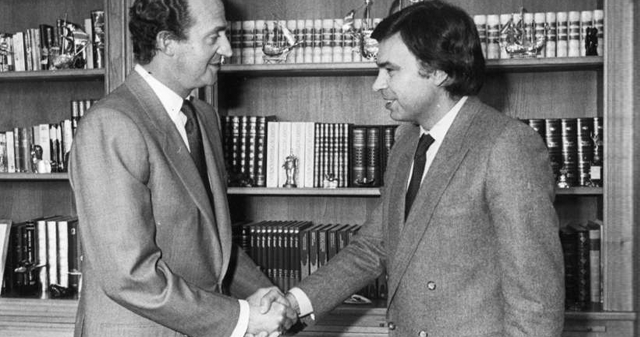 Juan Carlos y Felipe González