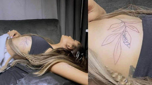 Ariana Grande cubre tatuaje en honor a Pete Davidson