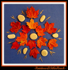 photo of: Mandala with Fall's Maple Leaves in Color (via RainbowsWithinReach) 