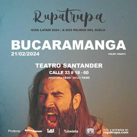 Concierto de RUPATRUPA en Bucaramaga 2024 | TEATRO SANTANDER