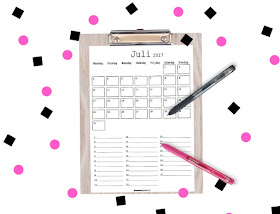 juli 2017 kalender voor kinderen, maandkalender, aftelkalender voor kinderen, gratis juli 2017 kalender, planner mascha, mascha planner insert