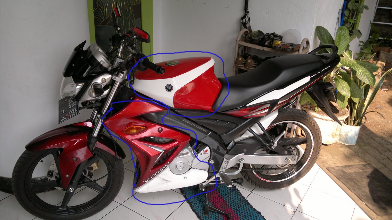 di jual covertangki half fairing ex vixi di jual cover 