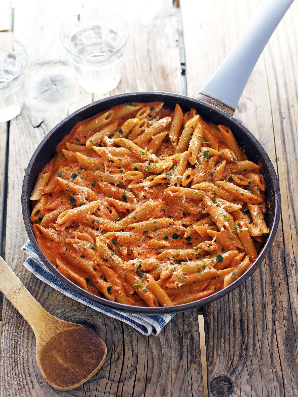 Whole Wheat Penne with Creamy Tomato Sauce