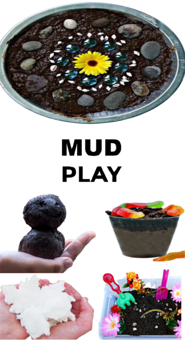 Tons of fun and creative ways for kids to play in the mud! #mudplayideas #mudactivitiesforpreschool #mudrecipeforkids #internationalmudday #growingajewelerose