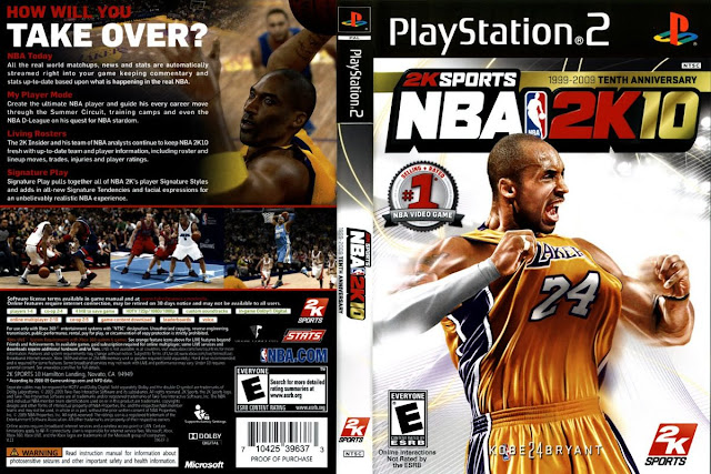 Descargar NBA 2K10 iso NTSC-PAL playstation 2: Es un videojuego de baloncesto  de simulación desarrollado por Visual Concepts y publicado por 2K Sports. Fue lanzado en octubre y noviembre de 2009 para Microsoft Windows, PlayStation 3, PlayStation 2, PlayStation Portable, Xbox 360 y Wii.