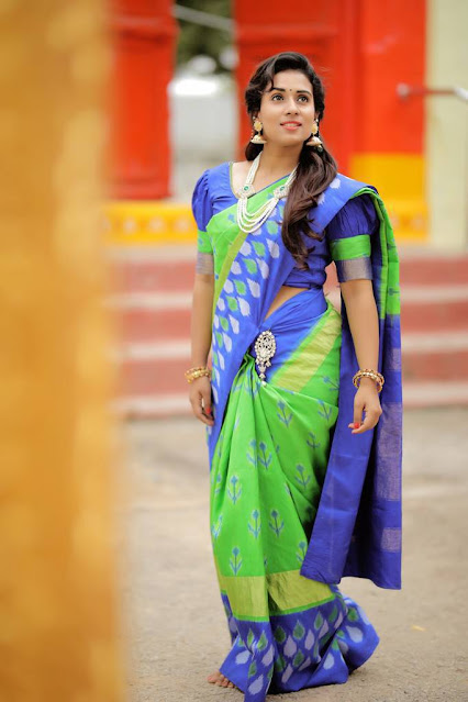 Chetana Uttej latest stills in saree