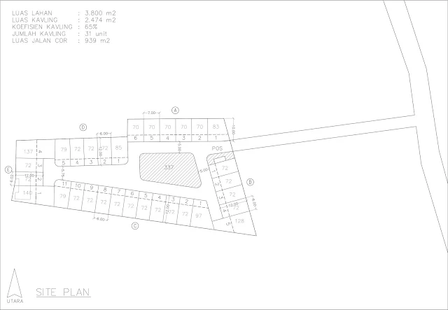 site plan kontrakan