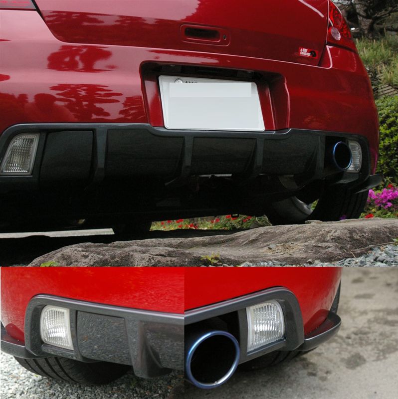 Nicely modified Red color Suzuki Swift Scrit rear diffuser with single 
