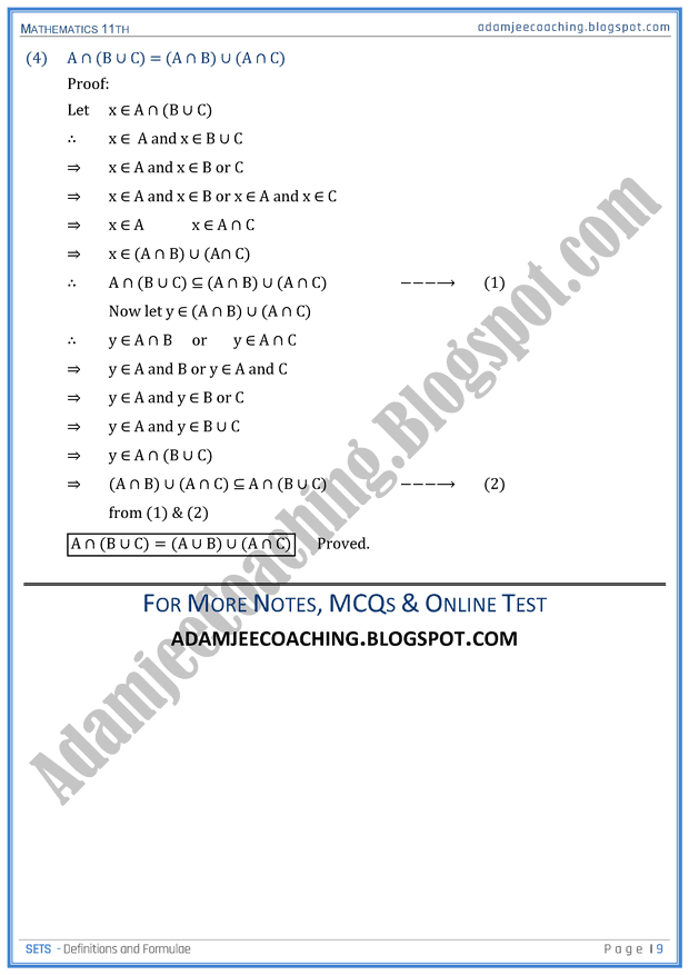 sets-definitions-and-formulae-mathematics-11th