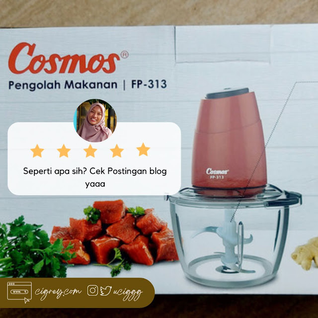 Review Food Processor Cosmos Masak Sat Set