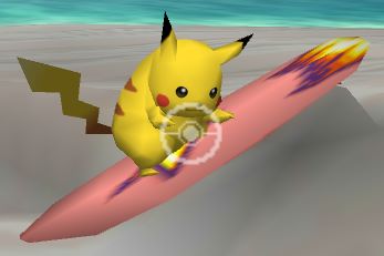 pokemon snap n64 surfing pikachu