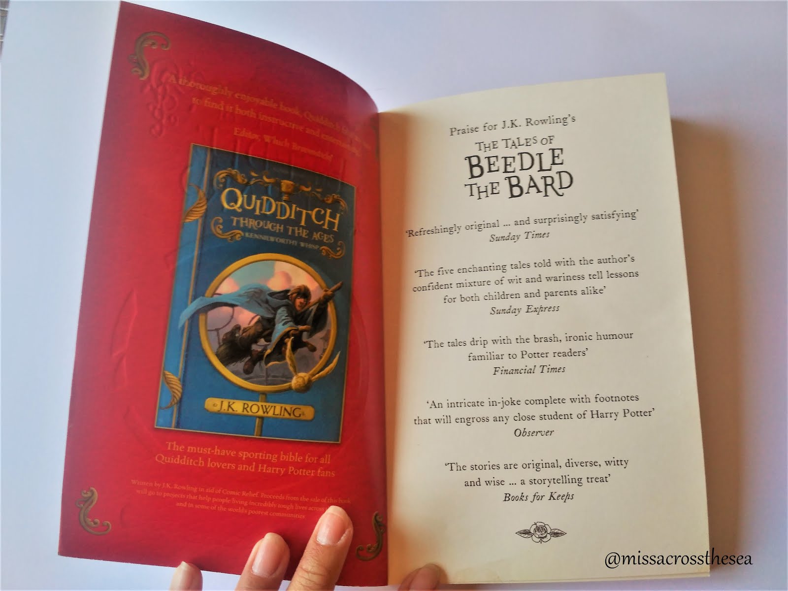 Miss Across the Sea Book Review The Tales of Beedle the 