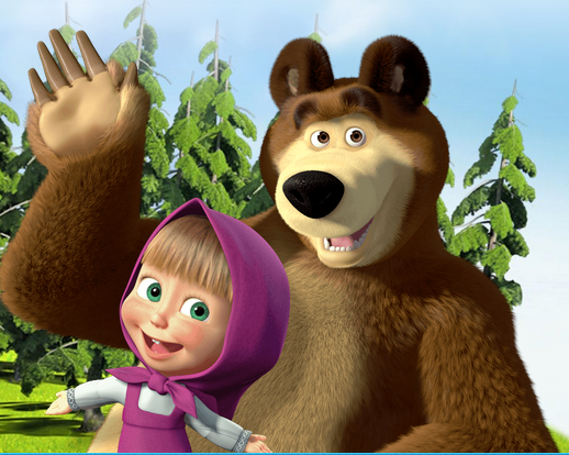 Mewarnai Gambar Masha And The Bear  Mewarnai Gambar