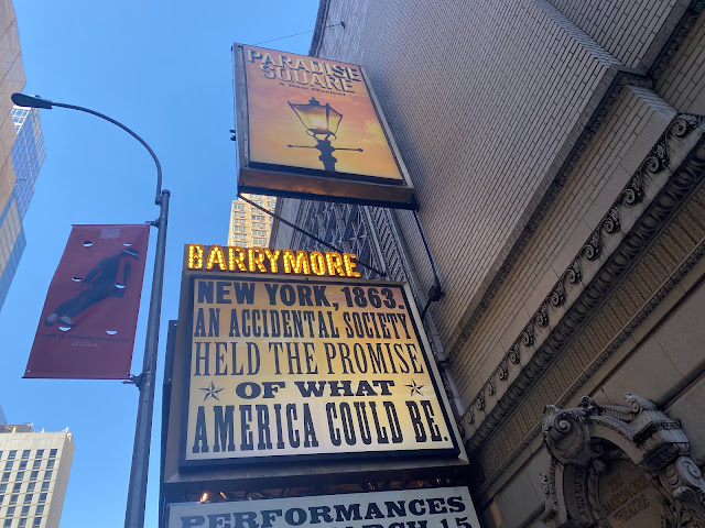 Barrymore Theatre Broadway Marquee Paradise Square