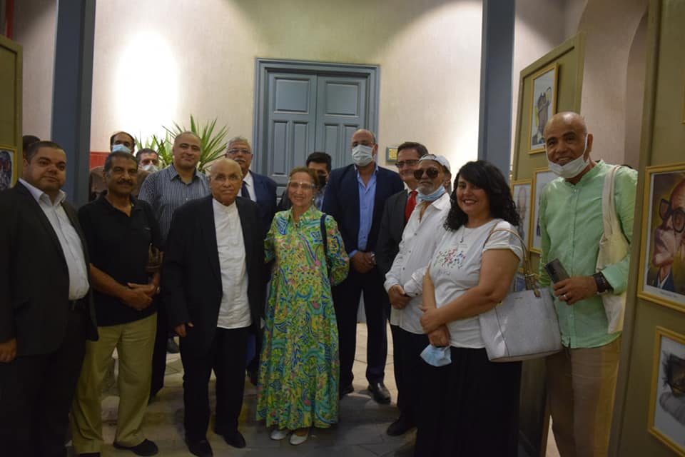 Inauguration of the exhibition "Naguib Mahfouz in the eyes of the caricature"