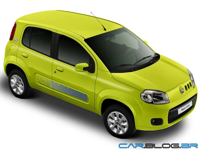 Fiat Uno 2013 Vivace amarelo