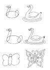 Easy way to draw duck and butterfly