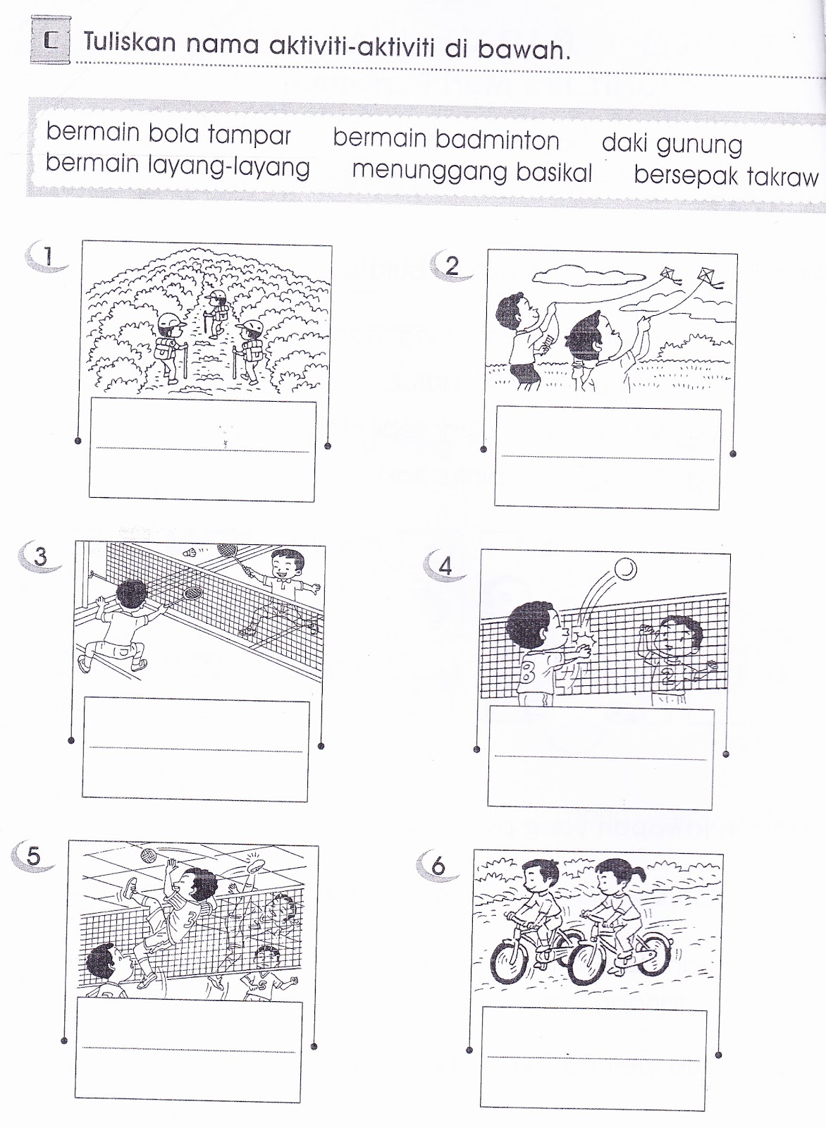 KSSR Bahasa Malaysia Tahun 1: Latihan Pengukuhan 2