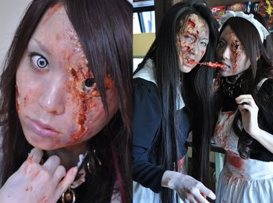 Di Tokyo Puluhan Wanita Berkostum Seksi Merayakan Parade Halloween 