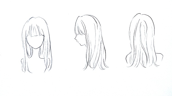 Cara menggambar rambut  manga cewek MAYAGAMI