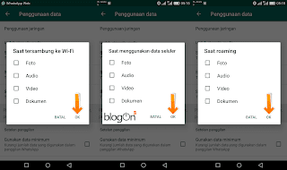 Cara Mematikan Unduh Otomatis Media (Foto, Audio, Video dan Dokumen) Pada WhatsApp