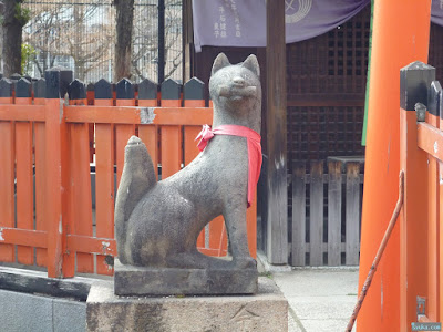 姫嶋神社玉榮稲荷神社白狐