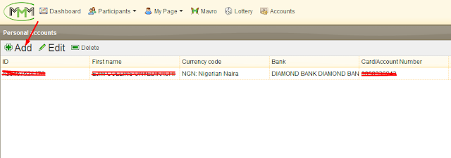 How To Add Bank Account No to recieve payment in MMM Nigeria