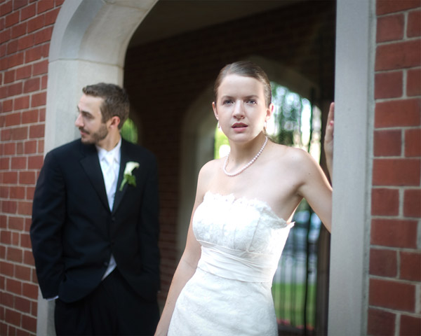 bride and groom wedding photography at edenton street united methodist church in downtown raleigh nc by amanda dengler