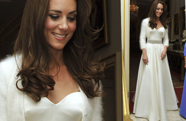 Kate Middleton's Evening Wedding Dress