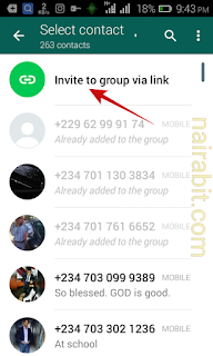 Whatsapp group invite