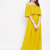 Berrylush Women Yellow Solid Maxi Dress