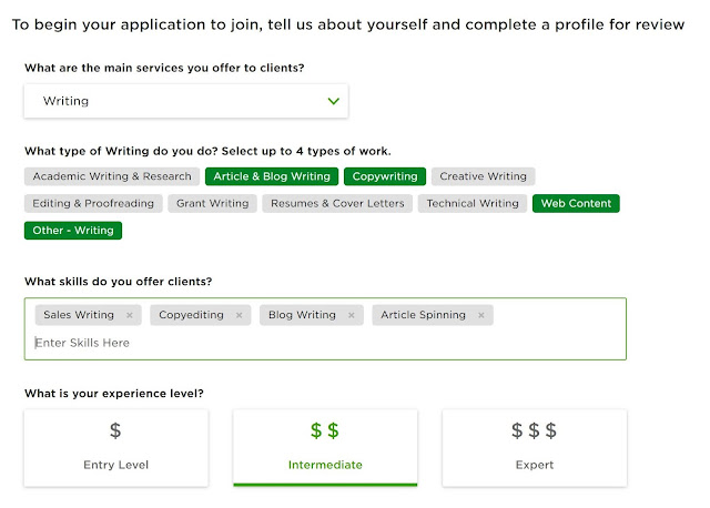 get approved on upwork