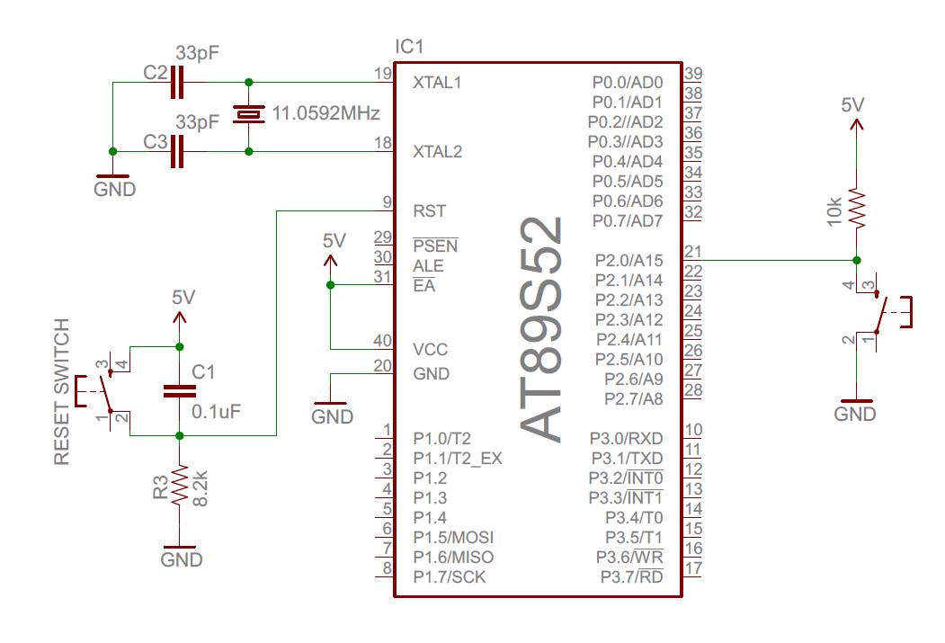 Open Electronics Project: Interfacing Push button switch with AT89S52