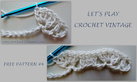 free crochet patterns, alternating shells, fans, how to crochet, 