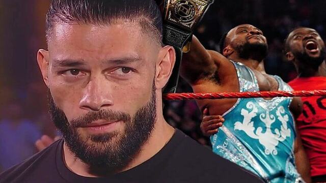 رومان رينز يتفاعل مع فوز بيج إي ببطولة WWE